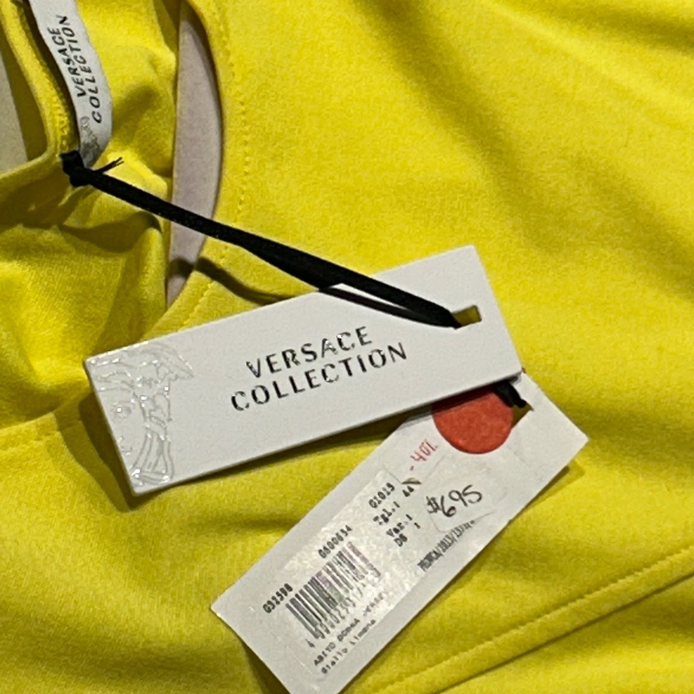 Versace Collection Yellow Dress - Picture 3 of 3